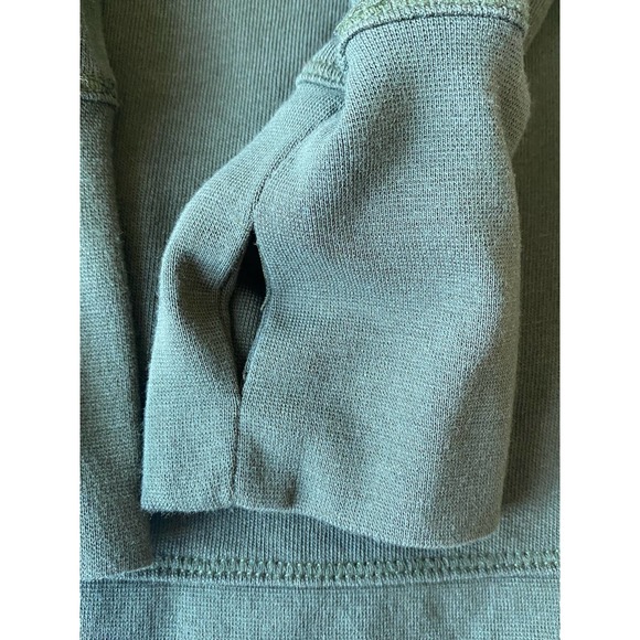 Sweaty Betty After Class Long Line Sweatshirt Green Oversized Size XS Thumbholes - Picture 7 of 8